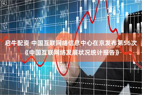 启牛配资 中国互联网络信息中心在京发布第56次《中国互联网络发展状况统计报告》